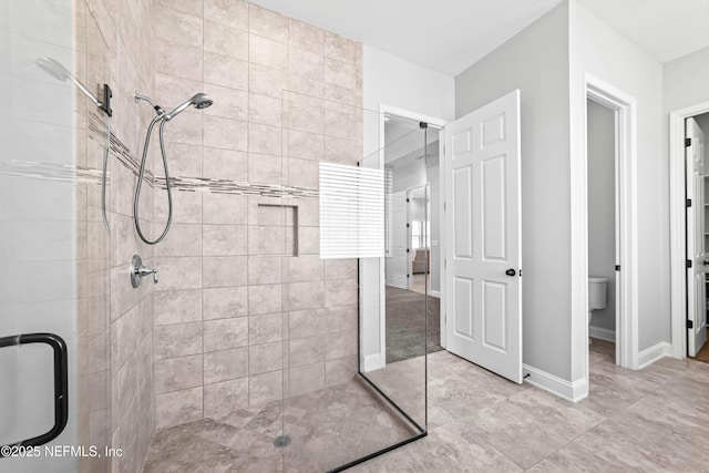 185 Calumet Dr, Saint Johns, FL 32259 - bathroom featuring baseboards, toilet, and a shower stall