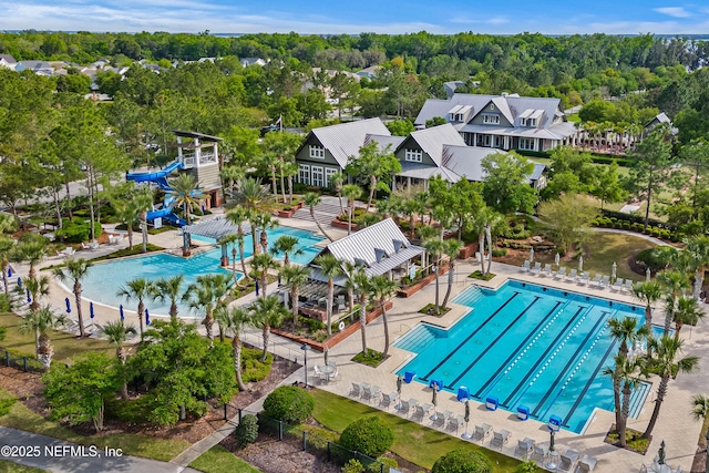 185 Calumet Dr, Saint Johns, FL 32259 - birds eye view of property with a wooded view