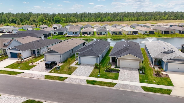 102 Fairlake Cir, Saint Augustine, FL 32092 - bird's eye view with a water view and a residential view