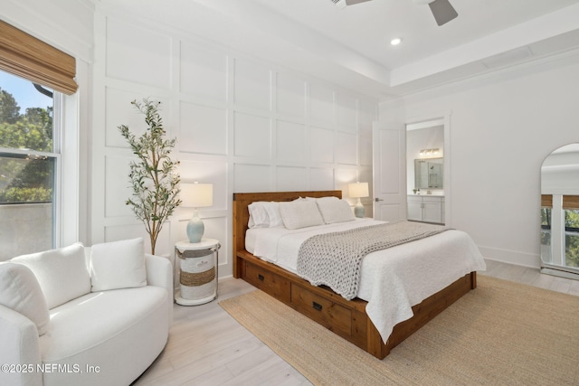 280 Quail Vista Dr, Ponte Vedra, FL 32081 - bedroom with a decorative wall, light wood-type flooring, and multiple windows