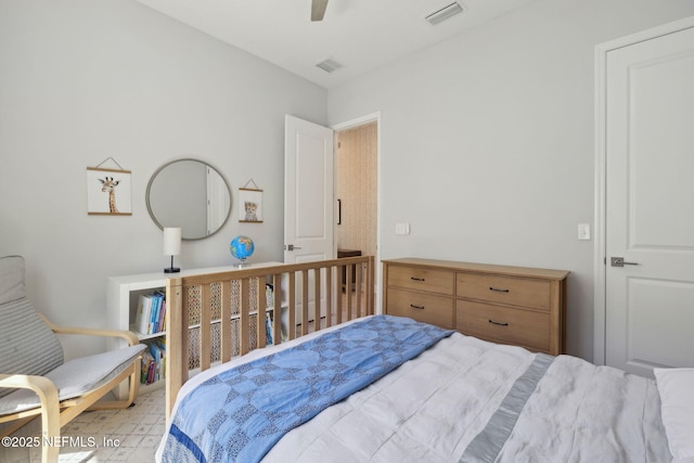 280 Quail Vista Dr, Ponte Vedra, FL 32081 - bedroom with visible vents and ceiling fan