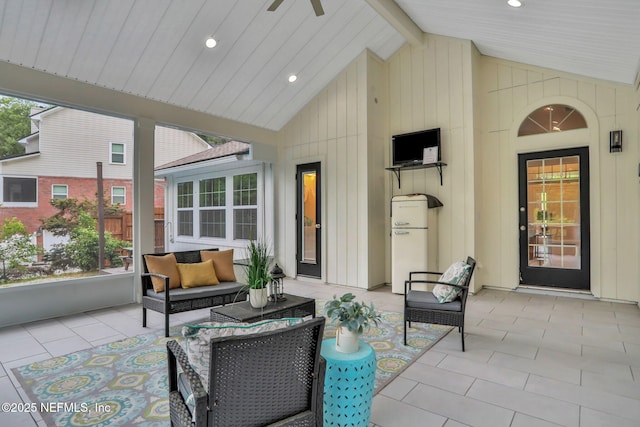 12847 Swamp Owl Ln, Jacksonville, FL 32258 - view of patio featuring an outdoor living space