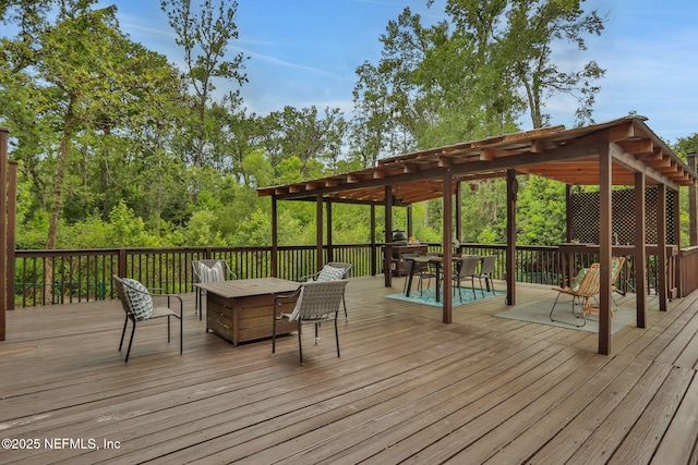 12847 Swamp Owl Ln, Jacksonville, FL 32258 - deck featuring outdoor dining area