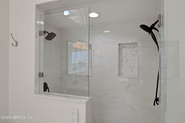 12847 Swamp Owl Ln, Jacksonville, FL 32258 - bathroom with a marble finish shower