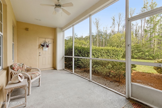 9831 Del Webb Pkwy Unit 3107, Jacksonville, FL 32256 - sunroom / solarium with a ceiling fan
