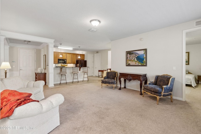 9831 Del Webb Pkwy Unit 3107, Jacksonville, FL 32256 - living area with visible vents and light carpet
