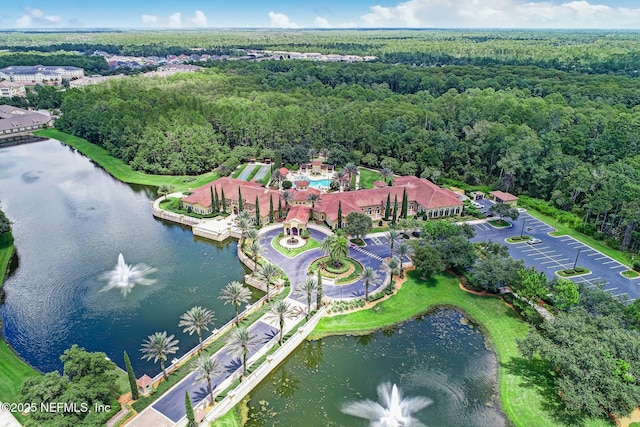 9831 Del Webb Pkwy Unit 3107, Jacksonville, FL 32256 - bird's eye view with a forest view and a water view