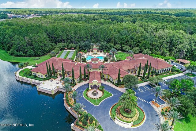 9831 Del Webb Pkwy Unit 3107, Jacksonville, FL 32256 - bird's eye view featuring a water view and a forest view