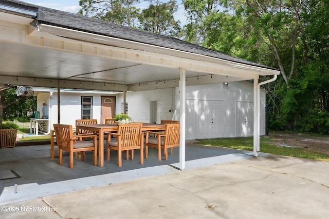 54223 Lisa Dr, Callahan, FL 32011 - view of patio / terrace with outdoor dining area