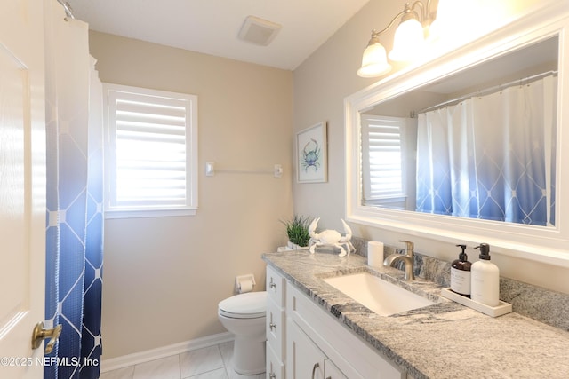 4394 Apple Tree Pl, Jacksonville, FL 32258 - full bath featuring a wealth of natural light, toilet, tile patterned floors, and vanity