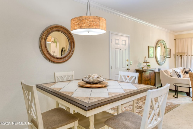 1825 Vista Cove Rd, Saint Augustine, FL 32084 - dining area featuring ornamental molding