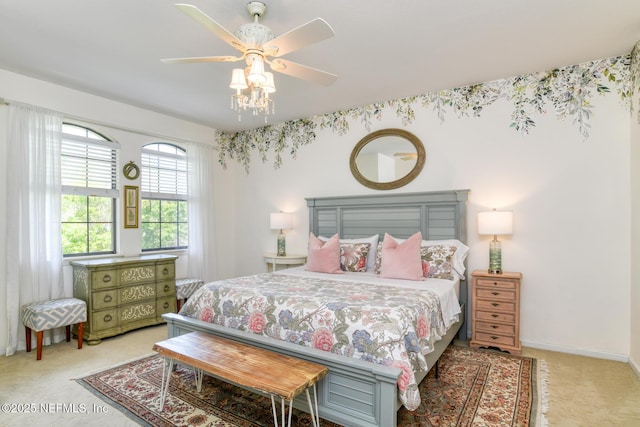 1825 Vista Cove Rd, Saint Augustine, FL 32084 - carpeted bedroom featuring ceiling fan