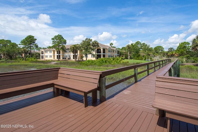 1825 Vista Cove Rd, Saint Augustine, FL 32084 - dock area featuring a deck