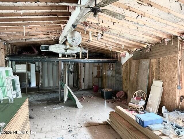 3547 Ring Ln, Jacksonville, FL 32207 - basement with a ceiling fan