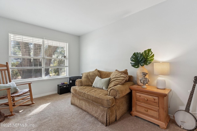 96033 River Marsh Bnd, Fernandina Beach, FL 32034 - living area featuring carpet and baseboards