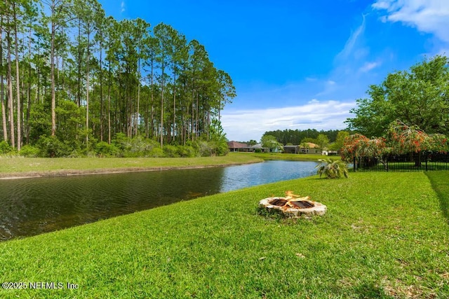 420 Chattan Way, Saint Johns, FL 32259 - view of water feature with an outdoor fire pit
