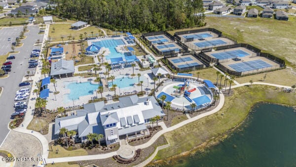 73 Lily Landing Dr, Saint Augustine, FL 32092 - birds eye view of property with a water view