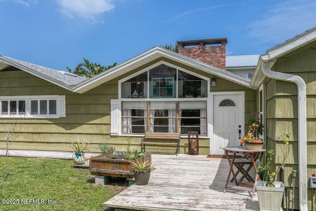6960 Charles St, Saint Augustine, FL 32080 - view of wooden terrace