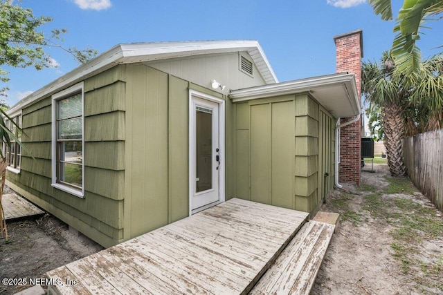 6960 Charles St, Saint Augustine, FL 32080 - exterior space featuring fence and a deck