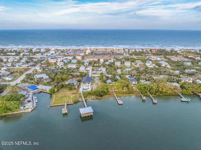 6960 Charles St, Saint Augustine, FL 32080 - birds eye view of property featuring a residential view and a water view