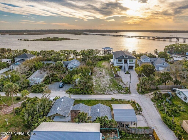 6960 Charles St, Saint Augustine, FL 32080 - aerial view at dusk with a water view