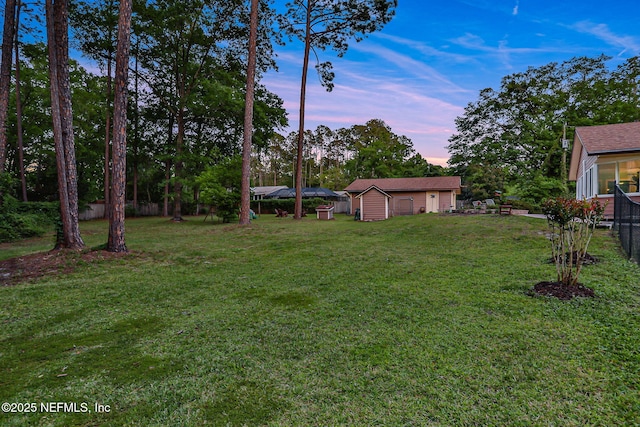 4864 County Road 218, Middleburg, FL 32068 - view of yard with an outbuilding and fence