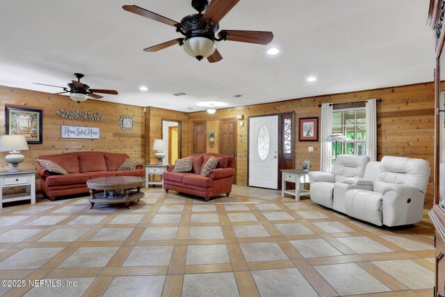 4864 County Road 218, Middleburg, FL 32068 - living room with a ceiling fan and recessed lighting