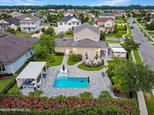 258 Haas Ave, Saint Augustine, FL 32095 - aerial view of residential area featuring a pool