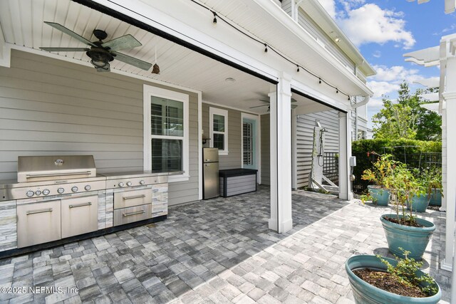 258 Haas Ave, Saint Augustine, FL 32095 - view of patio / terrace featuring ceiling fan