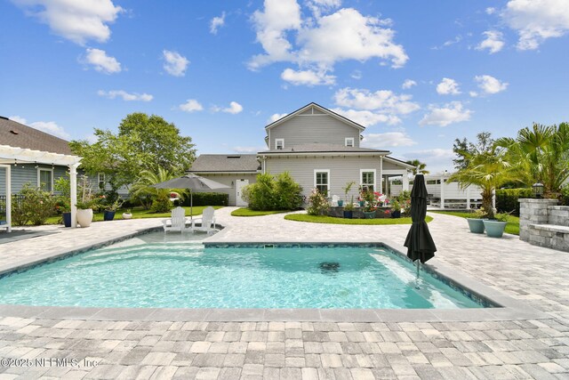 258 Haas Ave, Saint Augustine, FL 32095 - outdoor pool with a patio and a pergola