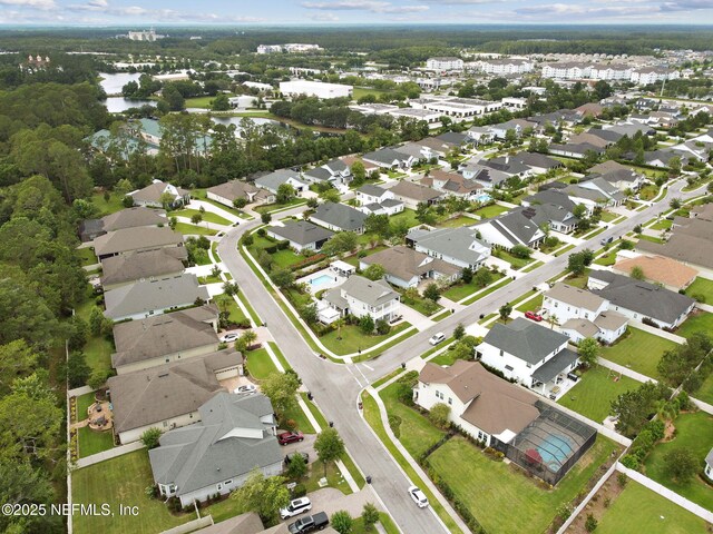 258 Haas Ave, Saint Augustine, FL 32095 - aerial view of property and surrounding area with a large body of water and nearby suburban area