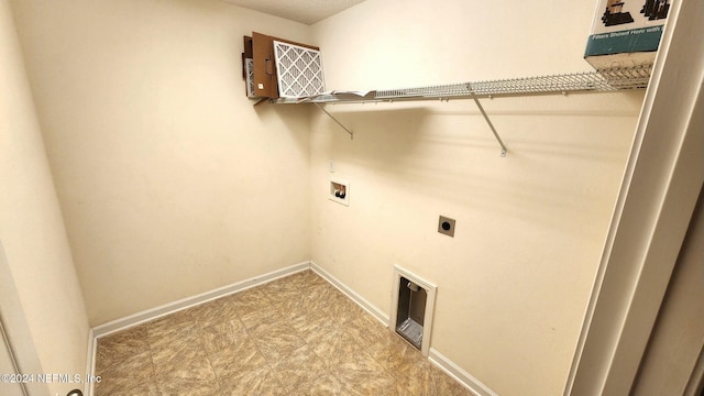 11775 Blueberry Ln, Macclenny, FL 32063 - laundry room featuring electric dryer hookup, laundry area, baseboards, and hookup for a washing machine