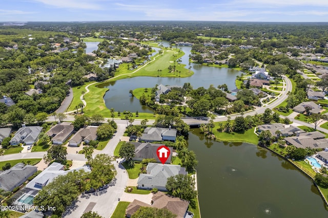 1592 Harbour Club Dr, Ponte Vedra Beach, FL 32082 - aerial view with a water view and a residential view