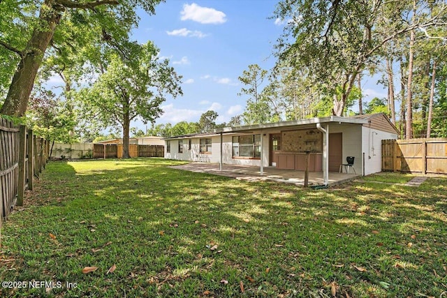 4263 Springwood Rd, Jacksonville, FL 32207 - view of yard with a patio area and a fenced backyard