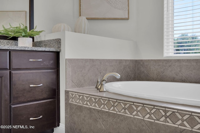 full bath featuring a garden tub