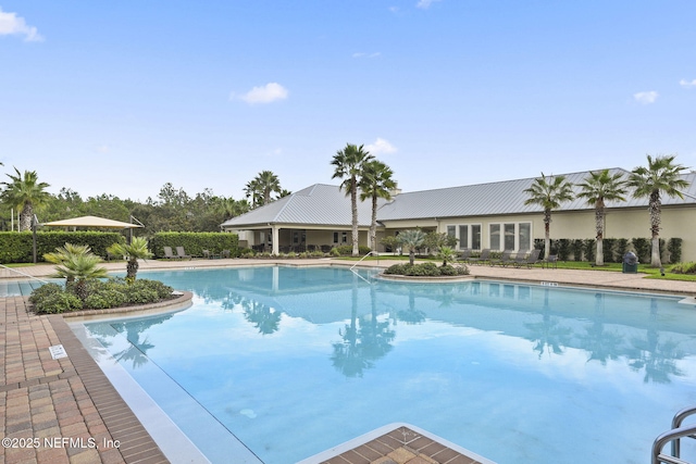 view of pool