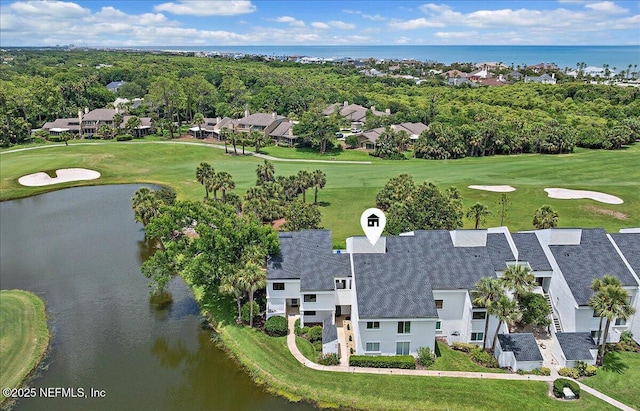 58 Tifton Way N, Ponte Vedra Beach, FL 32082 - aerial view of residential area featuring a large body of water and a golf club