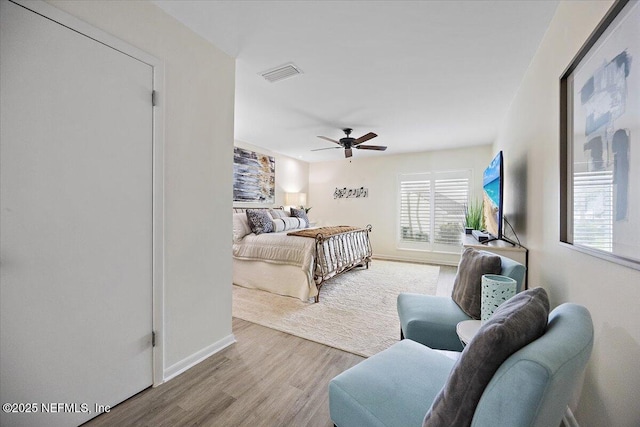 58 Tifton Way N, Ponte Vedra Beach, FL 32082 - bedroom featuring wood finished floors and ceiling fan