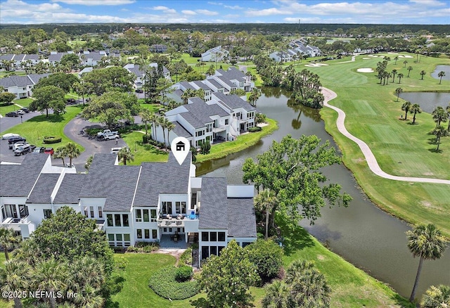 58 Tifton Way N, Ponte Vedra Beach, FL 32082 - aerial perspective of suburban area with a golf course and a large body of water