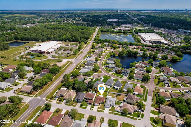 117 Sterling Hill Dr, Jacksonville, FL 32225 - birds eye view of property with a water view and a residential view