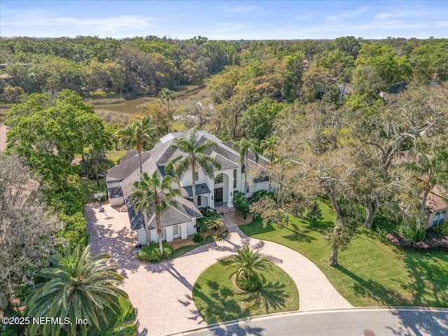 13648 Marsh Harbor Dr N, Jacksonville, FL 32225 - aerial view featuring a wooded view