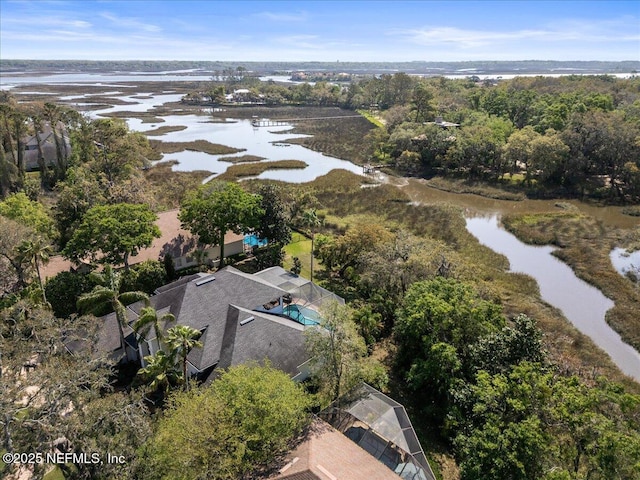 13648 Marsh Harbor Dr N, Jacksonville, FL 32225 - birds eye view of property featuring a water view