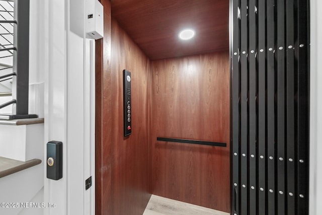 3516 1st St S, Jacksonville Beach, FL 32250 - interior details featuring elevator and recessed lighting