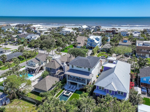 3516 1st St S, Jacksonville Beach, FL 32250 - drone / aerial view featuring a water view and a residential view