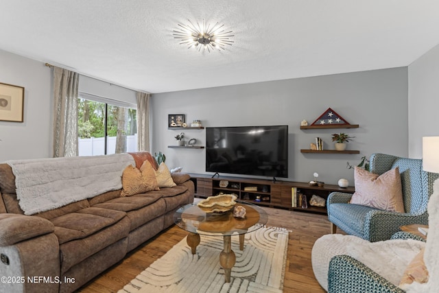97282 Yorkshire Dr, Yulee, FL 32097 - living area with wood finished floors and a textured ceiling