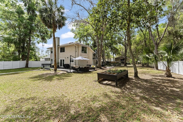 97282 Yorkshire Dr, Yulee, FL 32097 - view of yard featuring a patio and an outdoor hangout area