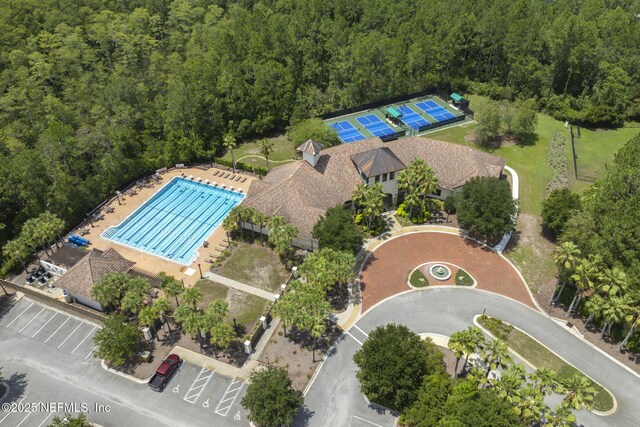 247 Vale Dr, Saint Augustine, FL 32095 - birds eye view of property with a view of trees