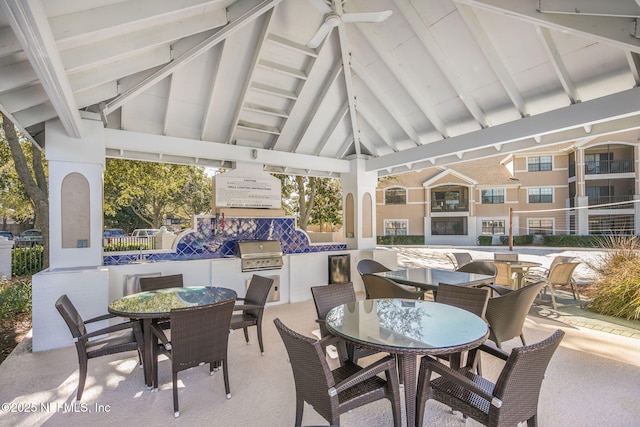 400 Timberwalk Ct Unit 1333, Ponte Vedra Beach, FL 32082 - view of patio featuring outdoor dining space, a gazebo, and area for grilling