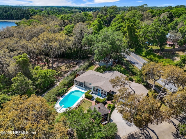 50 SE Forest St, Keystone Heights, FL 32656 - drone / aerial view with a wooded view
