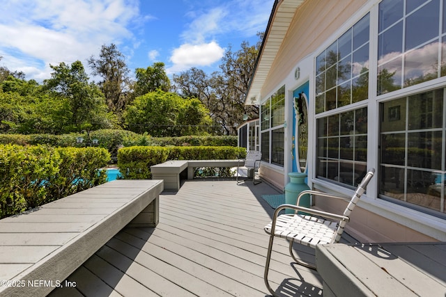 50 SE Forest St, Keystone Heights, FL 32656 - wooden terrace with a grill